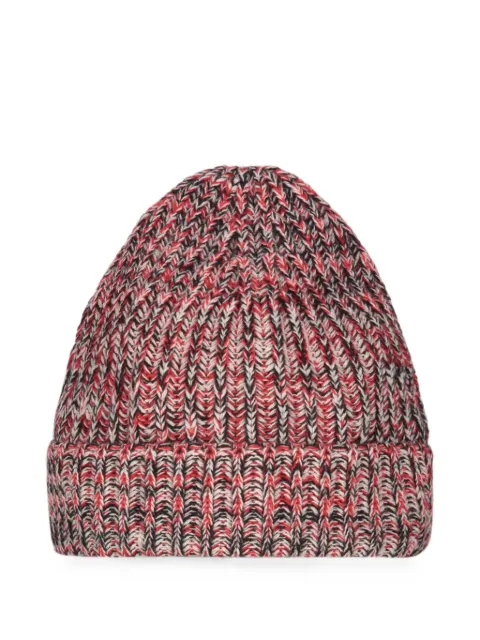 Malo ribbed-knit cashmere beanie hat Red UTT002S1A02