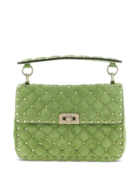 Valentino Garavani medium Rockstud Spike quilted tote bag Green WB0122KQQ