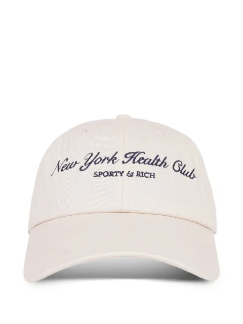Sporty & Rich embroidered logo baseball cap Neutrals AC04071143CR01