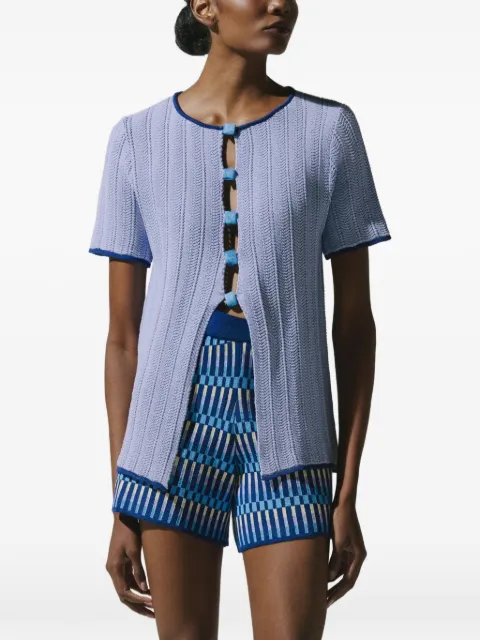 Baobab Corsica resin-stone-embellished T-shirt Purple 6300433