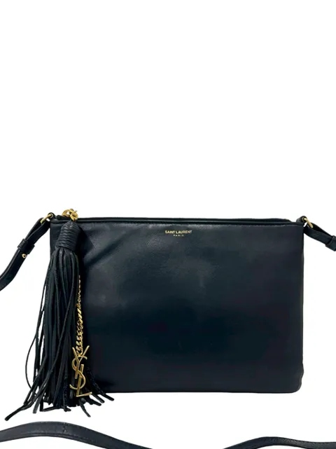 Saint Laurent Pre-Owned 2019 Teen Calfskin Monogram crossbody bag Blue JHEF3B8AG0RKT8DB