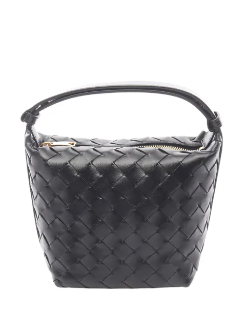 Bottega Veneta Pre-Owned 2012-2026 Candy Nappa Intrecciato Wallace handbag Black 52NWH6ZW05TGDJJP