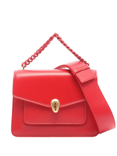 Bvlgari Pre-Owned 2010-2026 Leather Serpenti Forever satchel Red S8LPR3VVBVKPCN2N