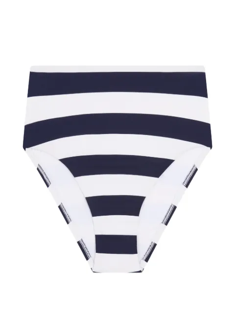 BONDI BORN Poppy striped bikini bottoms Blue EMP011WSTP