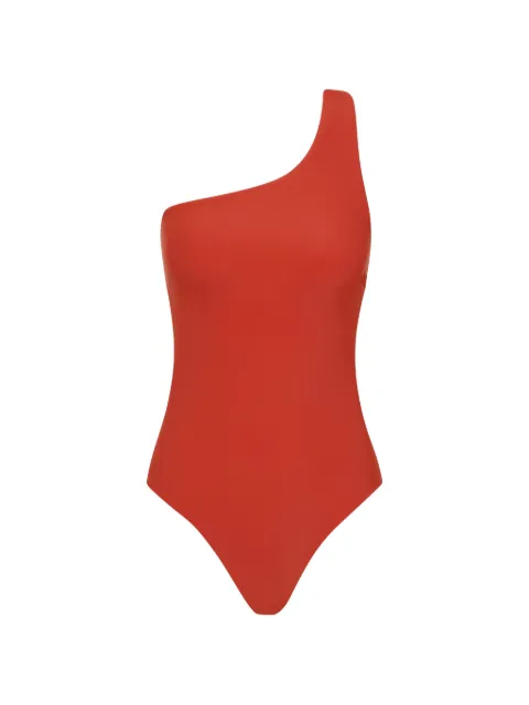 BONDI BORN Colette one-shoulder swimsuit Red SIM218SROS