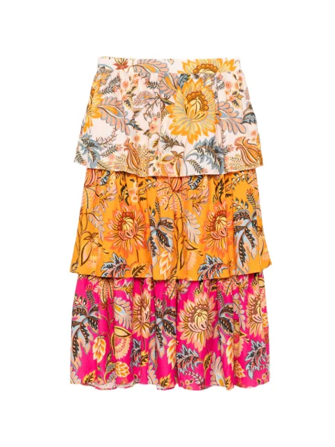 FARM Rio Ligia midi skirt Orange 363028