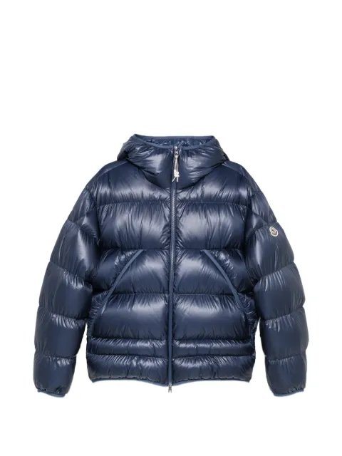 Moncler quilted hooded puffer jacket Blue L20911A00079595B1
