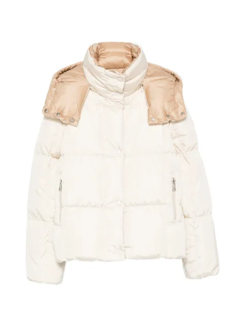 Moncler hooded padded jacket Neutrals L20931A00198539ZD