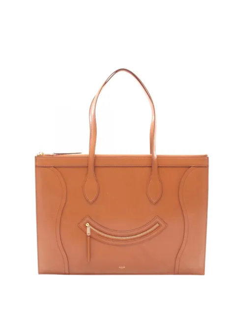Celine Pre-Owned 2010-2026 Smmoth Calfskin Flat Cabas New Luggage handbag Brown I4N2WWF22G1DY02R