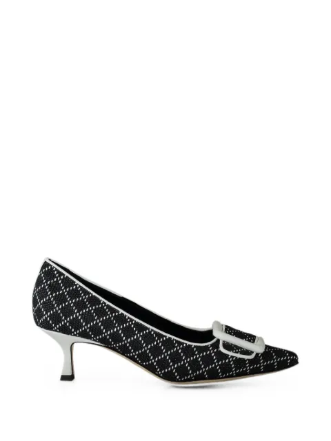 Manolo Blahnik Maysale buckle-detail pumps Black 226221600031012