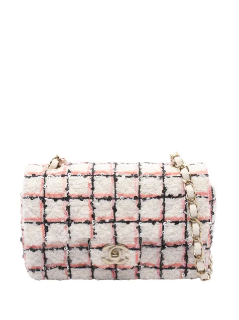 CHANEL Pre-Owned 2021-2026 Mini Rectangular Classic Tweed Single Flap crossbody bag White 6BXTNWMRSW841BWV