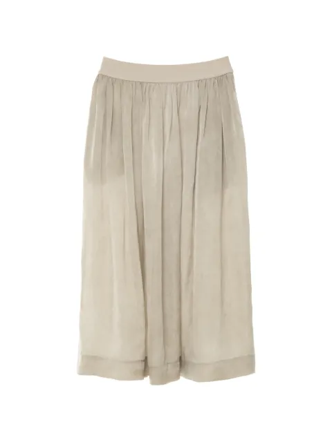 Uma Wang Gillian midi pleated skirt Neutrals UW2005