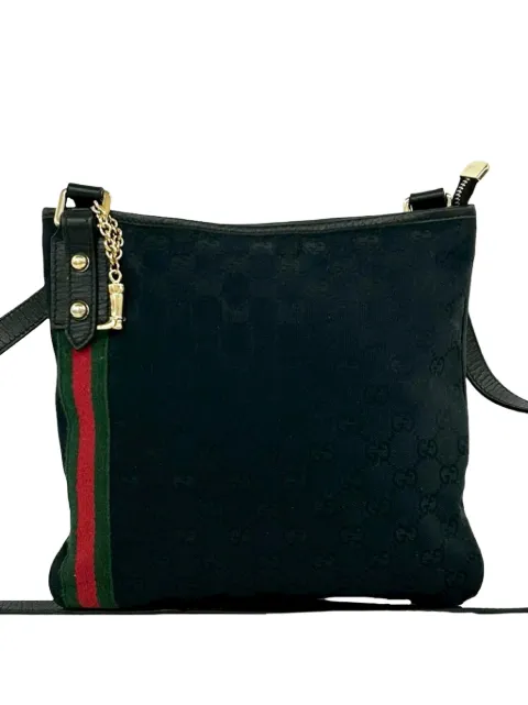 Gucci Pre-Owned 2000-2015 GG Canvas Web crossbody bag Black JPUH7FKVTHPUFBZD