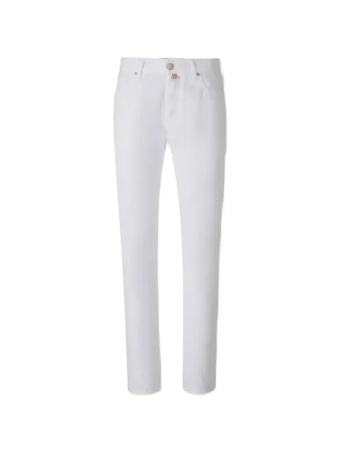 Jacob Cohën logo-patch jeans White NOSJCUJUXQX004N30S3848L1W00D