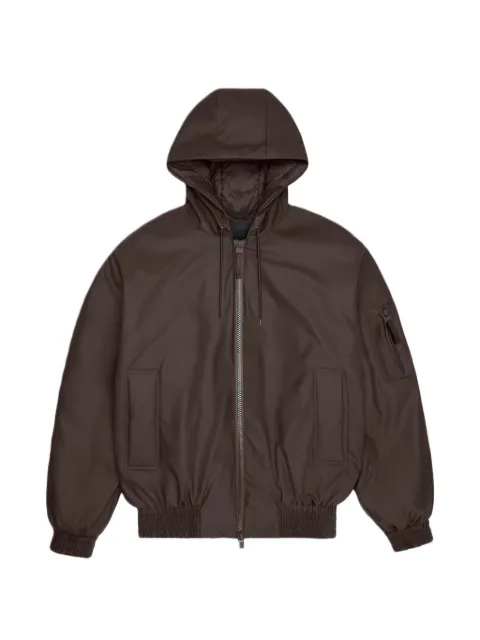 Rains hooded bomber jacket Brown 17270