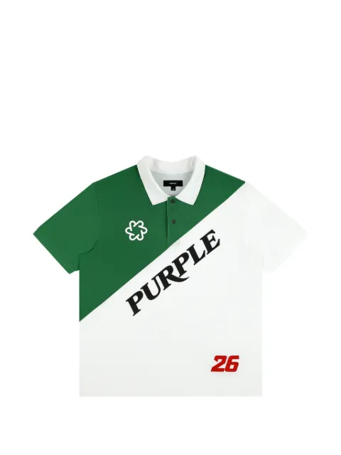 Purple Brand Mexico pique polo-shirt Green M1120MXIT726