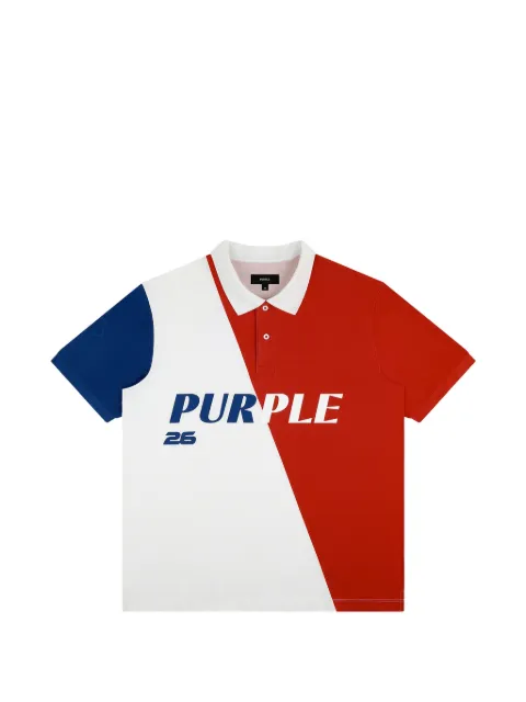 Purple Brand France Pique polo-shirt Red M1120FRUS726