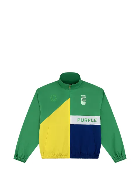 Purple Brand Brazil All Around colour-block jacket Green M6145BRAZ726