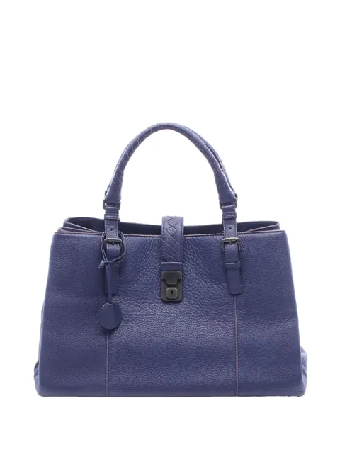 Bottega Veneta Pre-Owned 2012-2026 Medium Leather Roma tote bag Blue JXNCZJYDV6QZTXE6