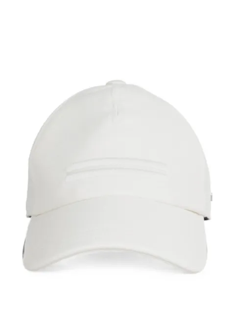 Zegna embroidered-stripe cotton cap White Z3I16HA3B3R