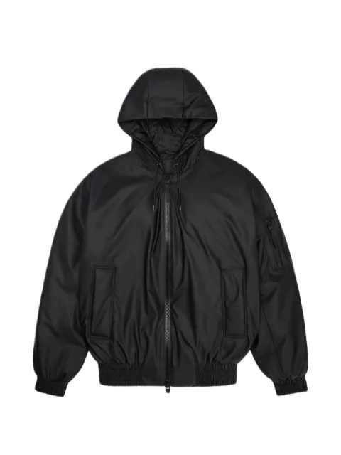 Rains Lohja hooded zip-up jacket Black 17270