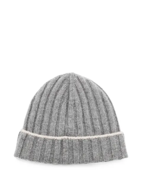 Brunello Cucinelli ribbed-knit beanie hat Grey M2240900CG316