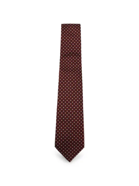 Canali floral-pattern tie Red 18HJ046176