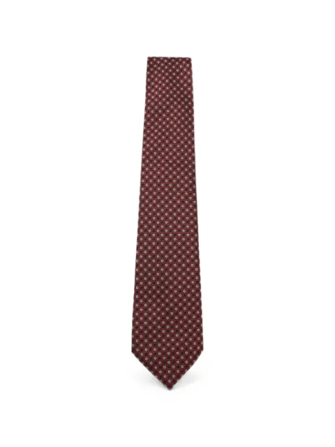 Canali floral-print silk tie Pink 18HJ046