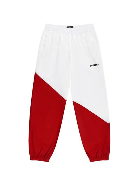 Purple Brand Mexico All Around colour-block track pants White M5089MXIT726