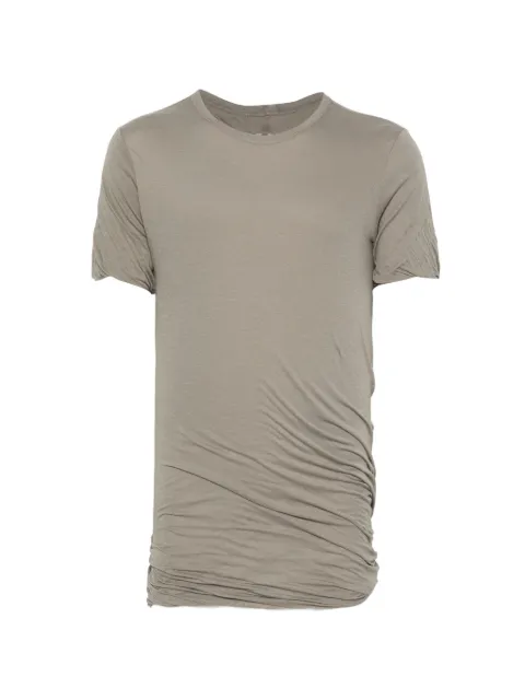 Rick Owens double-layer short-sleeve cotton T-shirt Grey RU02F4256UCDB