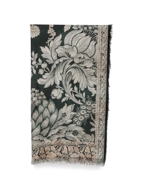 Pierre-Louis Mascia paisley-print fringed scarf Green ALOEUWSW135X195S4