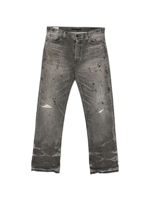 Mastercraft Union distressed paint-splatter jeans Grey 7031099