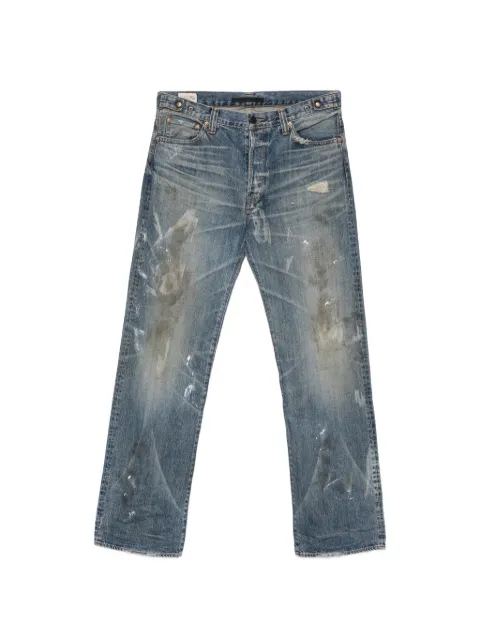 Mastercraft Union distressed paint-splatter jeans Blue 7031076