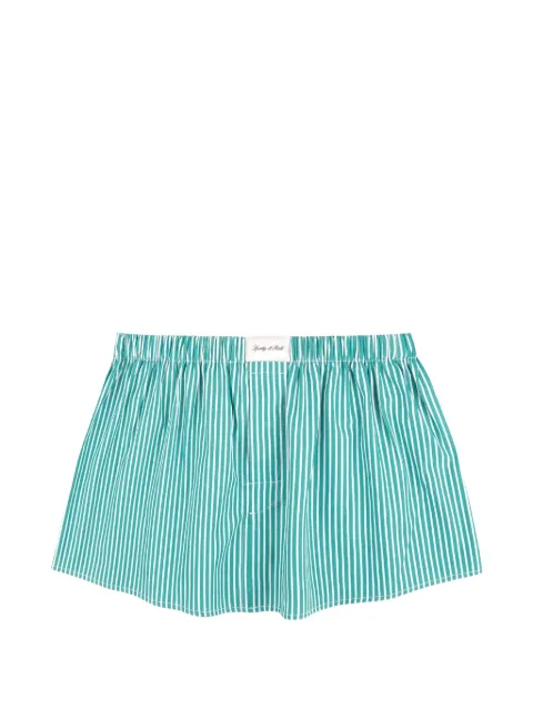 Sporty & Rich Signature Logo poplin mini skirt Green SK027712326