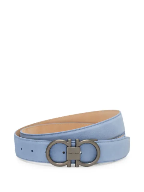 Ferragamo Adjustable Gancini belt Blue 794687