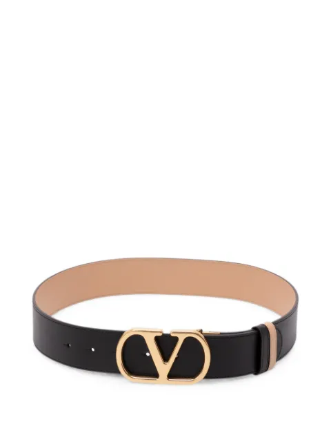 Valentino Garavani VLogo leather belt Black WT0SQ4ZDM