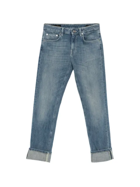DONDUP Coco logo-patch turn-up jeans Blue DP801DS0107DMR8