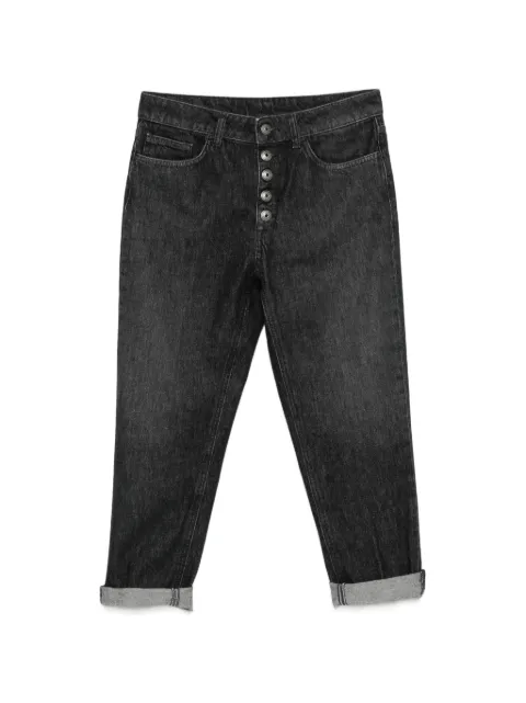 DONDUP Koons button-fly turned-up jeans Black DP268BDFH339DMX2