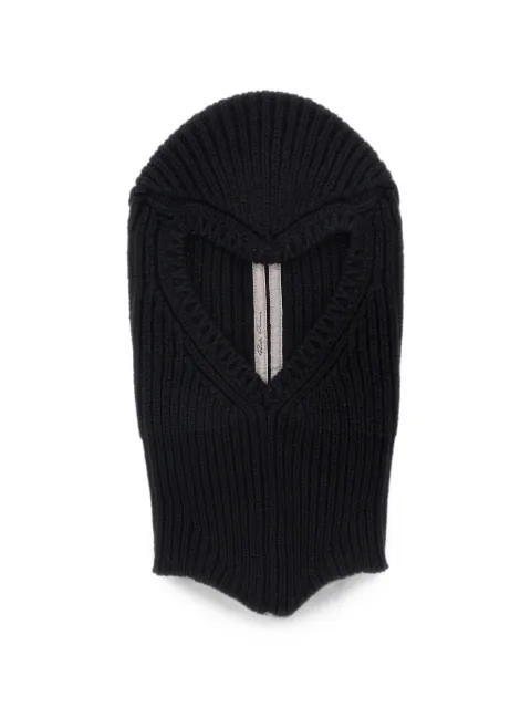 Rick Owens ribbed-knit cashmere and wool balaclava Black RU02F4490WSBR09