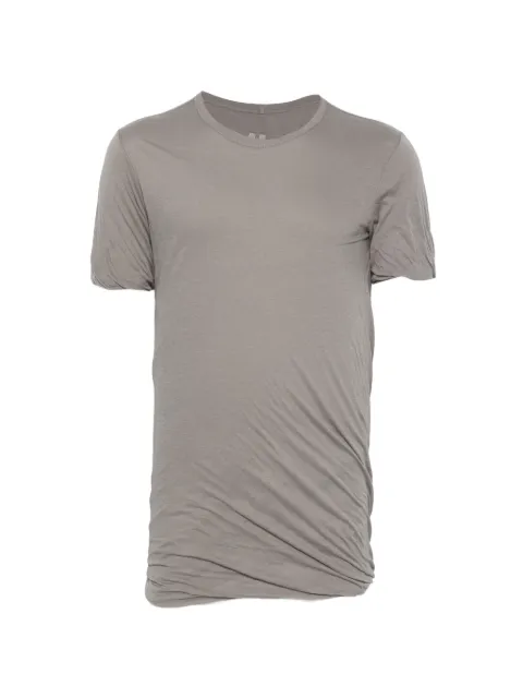 Rick Owens double-layer short-sleeve cotton T-shirt Grey RU02F4256UCDB