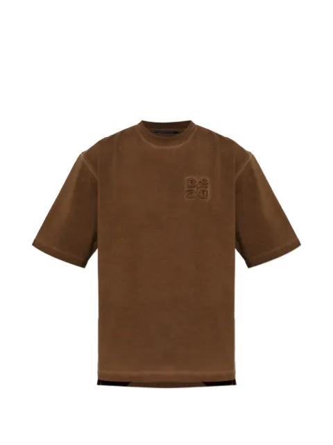 DSQUARED2 logo-patch T-shirt Brown S74GD1609D20073