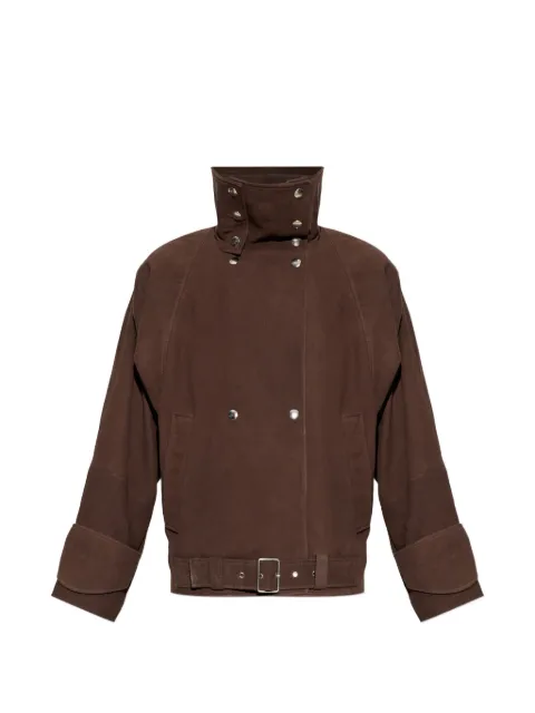 IRO Melior belted leather jacket Brown WP137MELIOR0