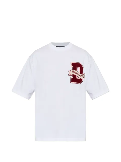 DSQUARED2 logo-patch T-shirt White S74GD1605D20033
