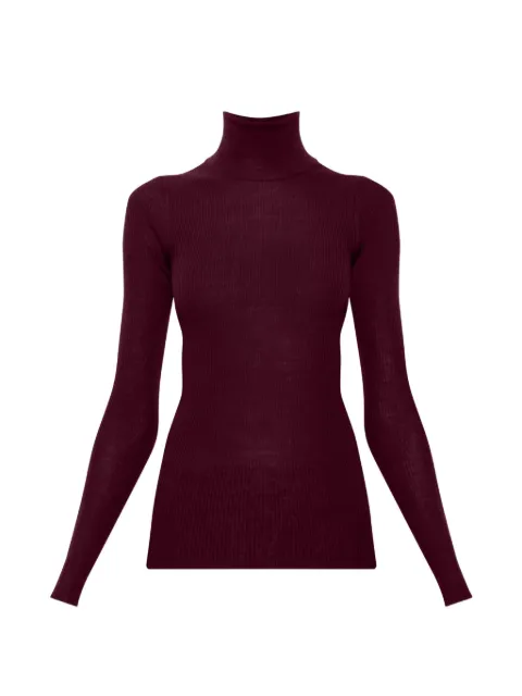 Jil Sander ribbed-knit wool sweater Red J02GP0273J14871