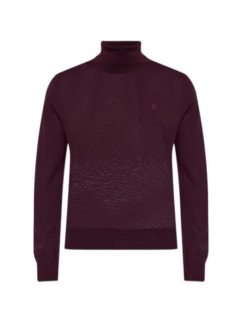 DSQUARED2 roll-neck embroidered-logo T-shirt Red S74HA1664D13205