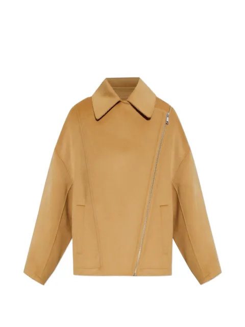 IRO Jijy asymmetric-zip oversized jacket Neutrals WP137JIJY0