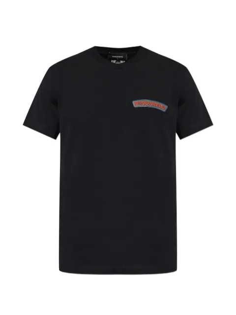 DSQUARED2 logo-patch T-shirt Black S74GD1595D20106