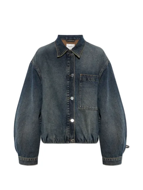 Gestuz GZsusara bow-detail denim jacket Blue 109113410
