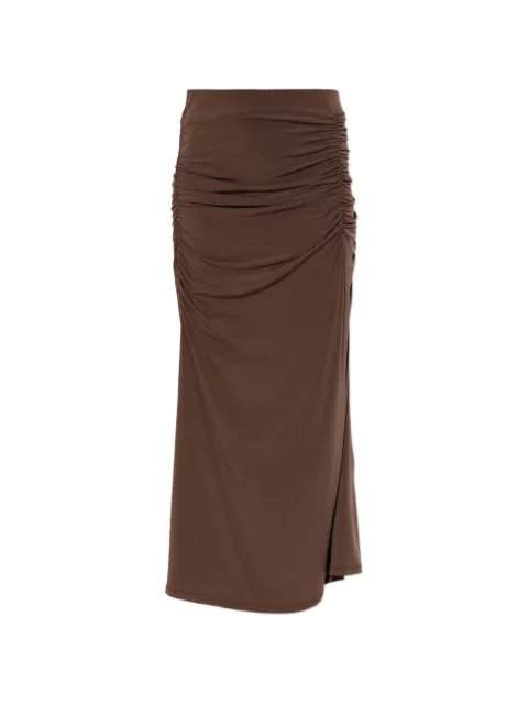 Gestuz Gzsaily ruched maxi skirt Brown 109114210