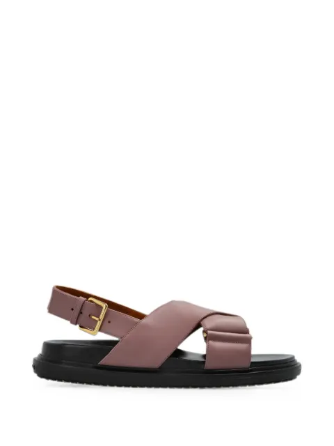 Marni criss-cross buckled sandals Pink FBMS015701P3614